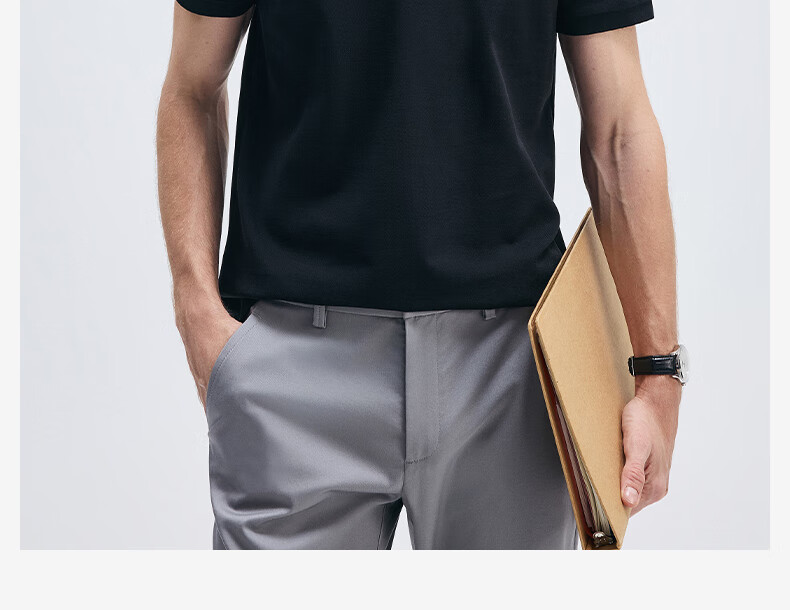 Navigare Men's Mosquito-Repellent, Skin-Friendly, Casual, Stretchy Short-Sleeve POLO Shirt 1325525524 L 22