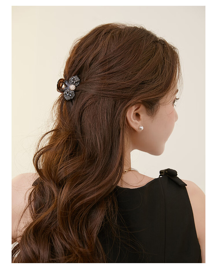 CHIMERA Half-Up Hair Claw Clip Delicate Bow Hair Clip Hairpin for Thin Hair Bangs Hair Accessory Women's Birthday Gift 7