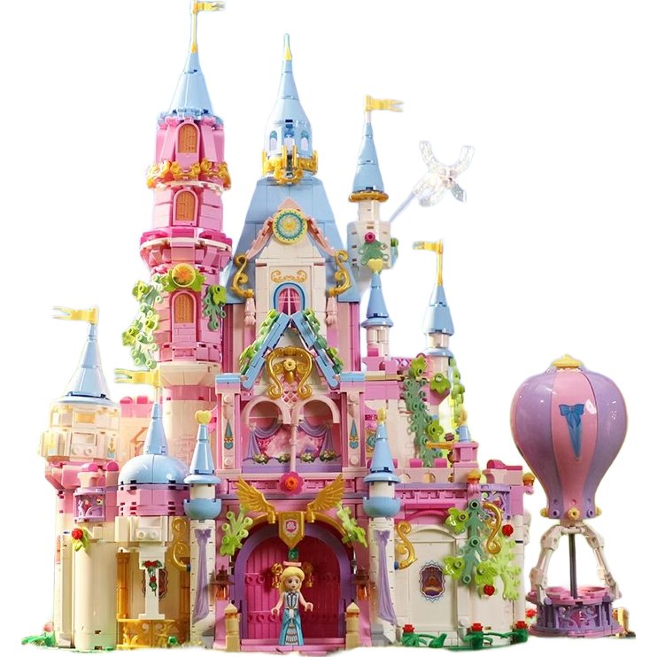 Dayishou Compatible with Lego, Girls' Building Blocks, Disney Castle, Children's Toys, Birthday And New Year Gifts for Girls