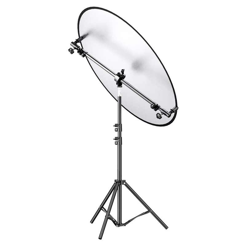 JIMANTU 110CM 5-in-1 Reflector Stand Kit Foldable Round Portable Soft Light Panel Photography Live Streaming Outdoor Shooting Light Blocking Panel