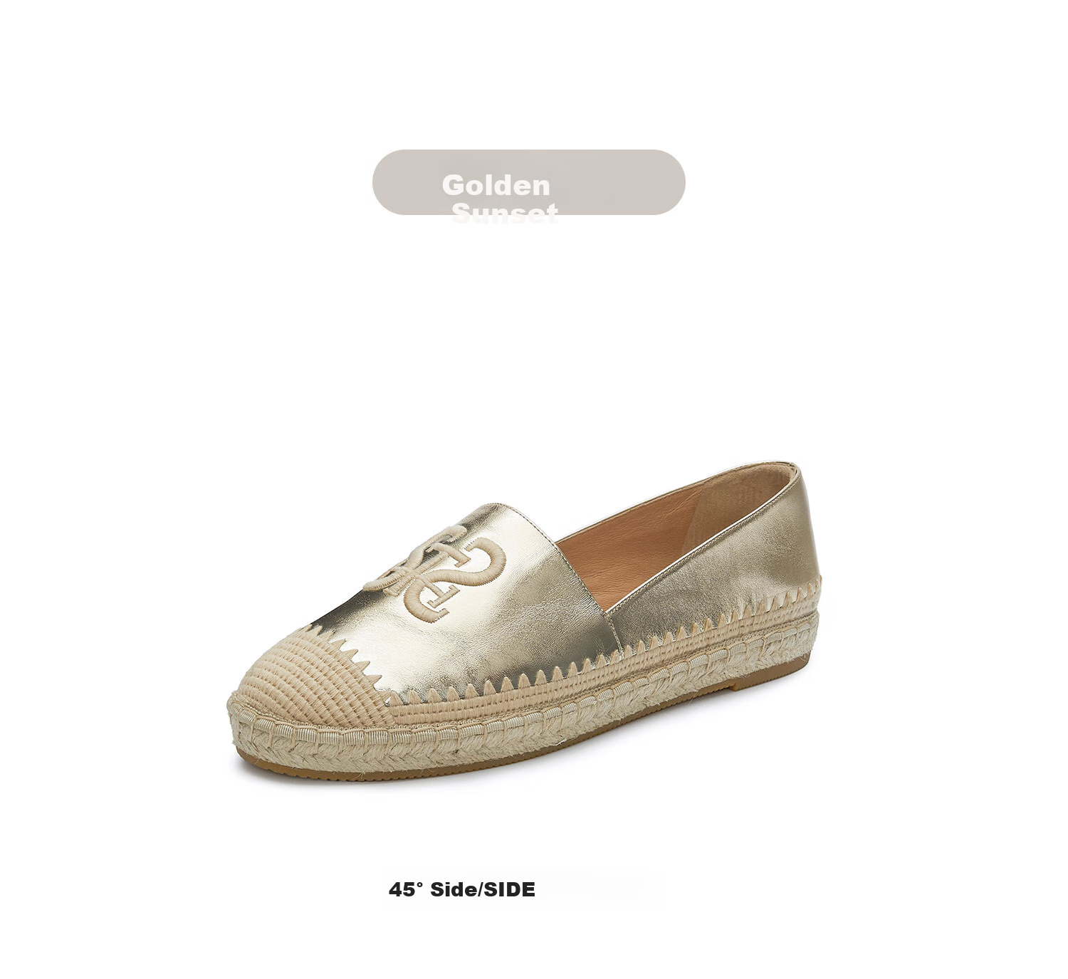 STACCATO Spring 2026 Small Gold Bar Malt Shoes, Fisherman Shoes, Slip-On Shoes, Women's Shoes, 9UA37AA6, Small Gold Bar, Size 34 23