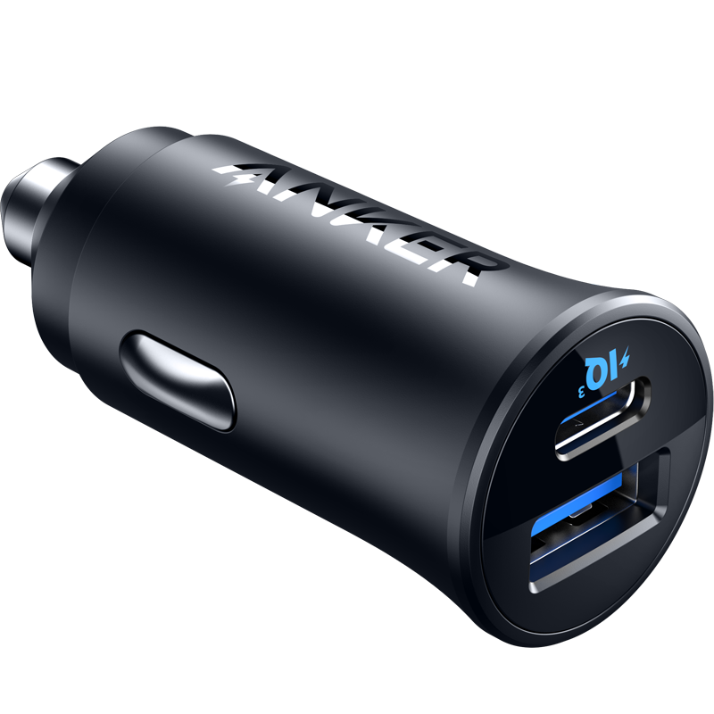 ANKE Car Charger, 30W, Cigarette Lighter Fast Charging Adapter, Three-Port High-Power Car Charger, Compatible with Huawei, Xiaomi, Apple 18/17 Android Phones And Laptops, Black