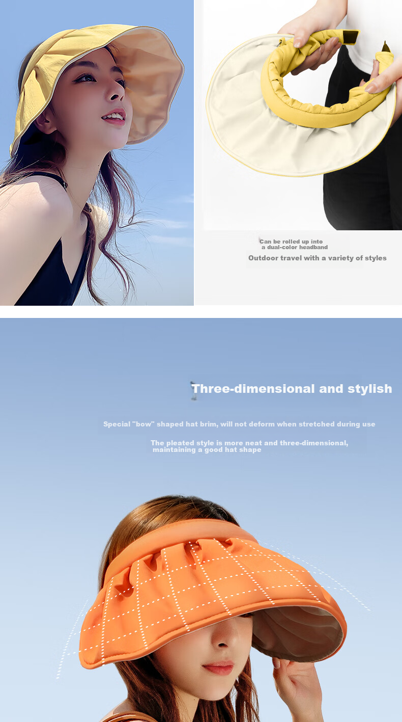 RED DRAGONFLY Sun Hat for Women, Summer UV Protection Shell Hat, Cycling Sunscreen Cap, Beach Visor Hat for Wome 7