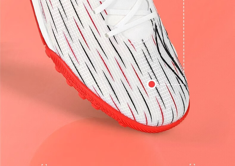 Li-Ning Football Shoes Studs Adult Men Women Children Qixie 3 Youth Primary School Professional Cleats White 43.5 8