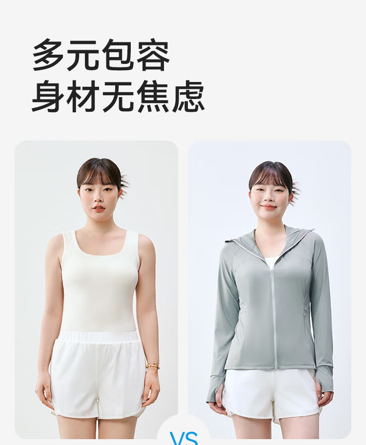JD Jingzao Women's Slim Fit Waist Cooling UV Protection Sun Jacket Gray XS 7