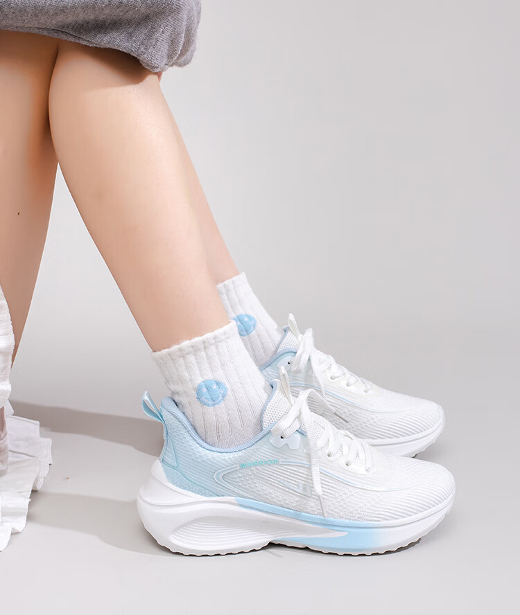 Huili Women's New Sports Shoes, Casual Shoes with Soft Soles, Lightweight Running Shoes for Women, 4638 White, Size 40 10