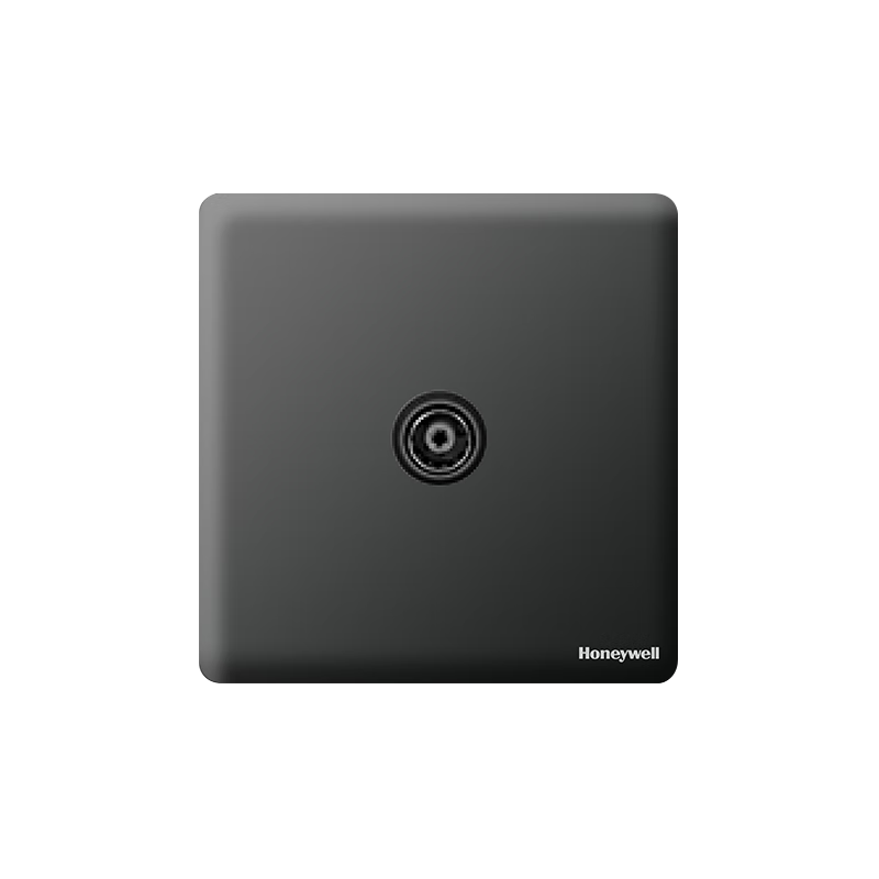 Honeywell Switch Socket Panel TV Socket 86-Type Flush-Mounted Ultra-Thin Frameless Wall Outlet A8 Matte Black