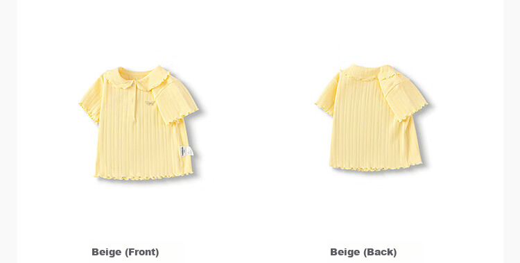 BALABALA Baby Short-Sleeve T-Shirt, Infant Girl's Top, 2025 Summer Wear, Sweet Fashionable Stylish Artistic, 209225117002 7