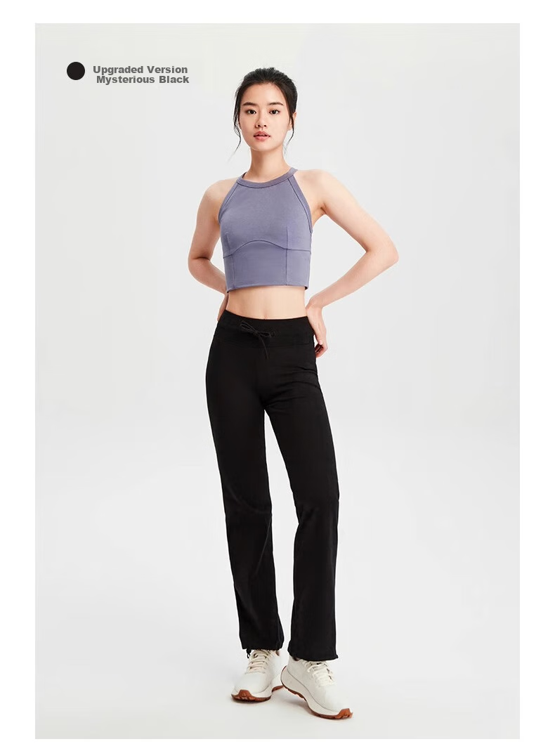 DECATHLON Quick-Dry Straight-Leg Sports Pants, Yoga Casual Loose Cotton-Feel Comfortable Running Fitness Women's -4282907 21