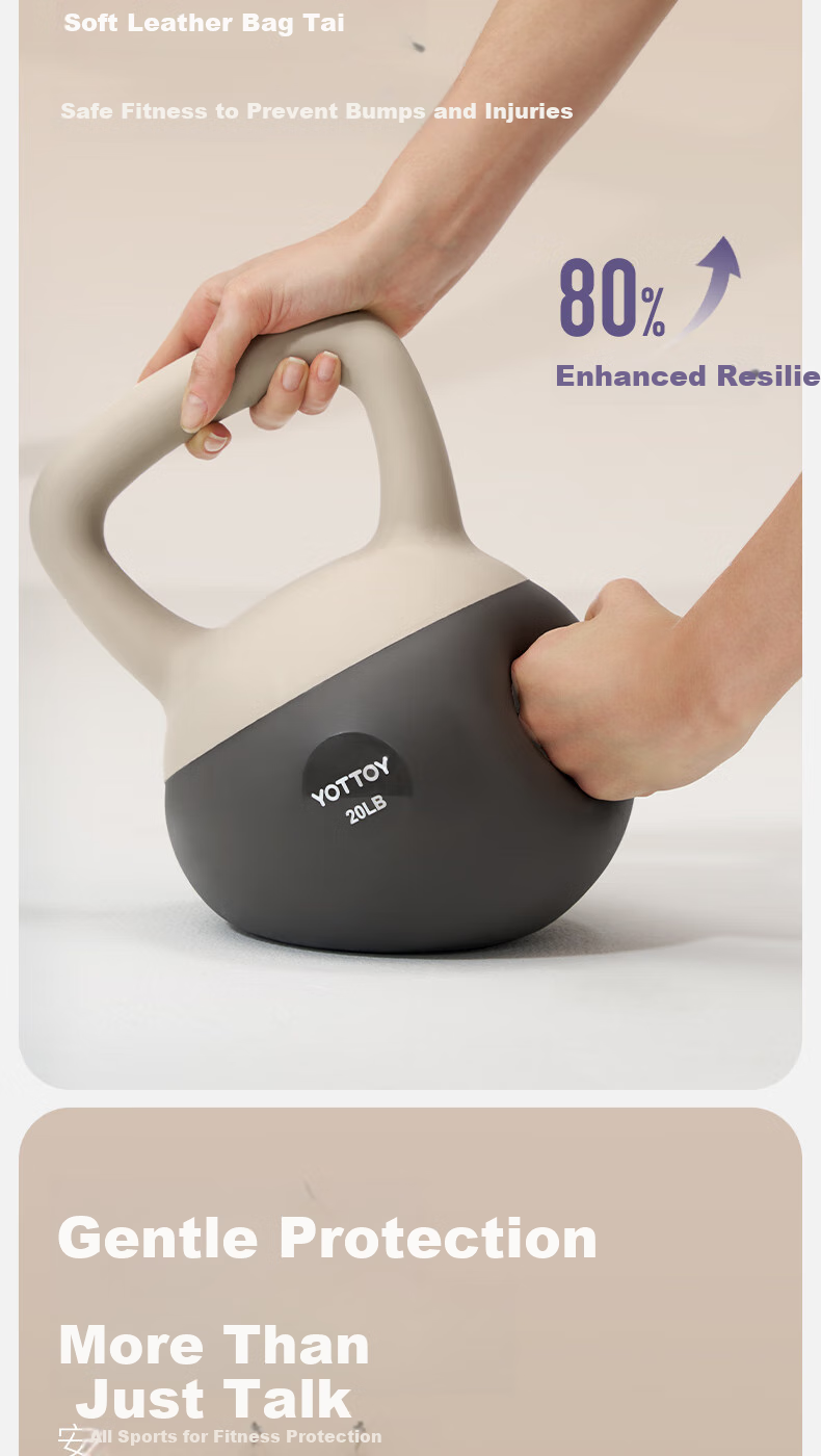 Yottoy Soft Kettlebell for Men And Women, Home Use, Arm Exercise, Squats, Glute Training, Body Shaping Fitness Equipment, 20 Pounds 7