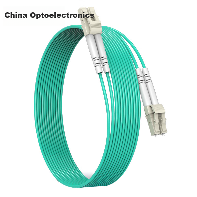 Zhongkeguangdian, 10 Gigabit Multi-Mode Fiber Optic Patch Cable LC-LC Multi-Mode Dual-Core, 3 Meters, Duplex Optical Cable Pigtail OM3, 50/125μm Telecom-Grade Fiber Optic Cable, ZK-LC