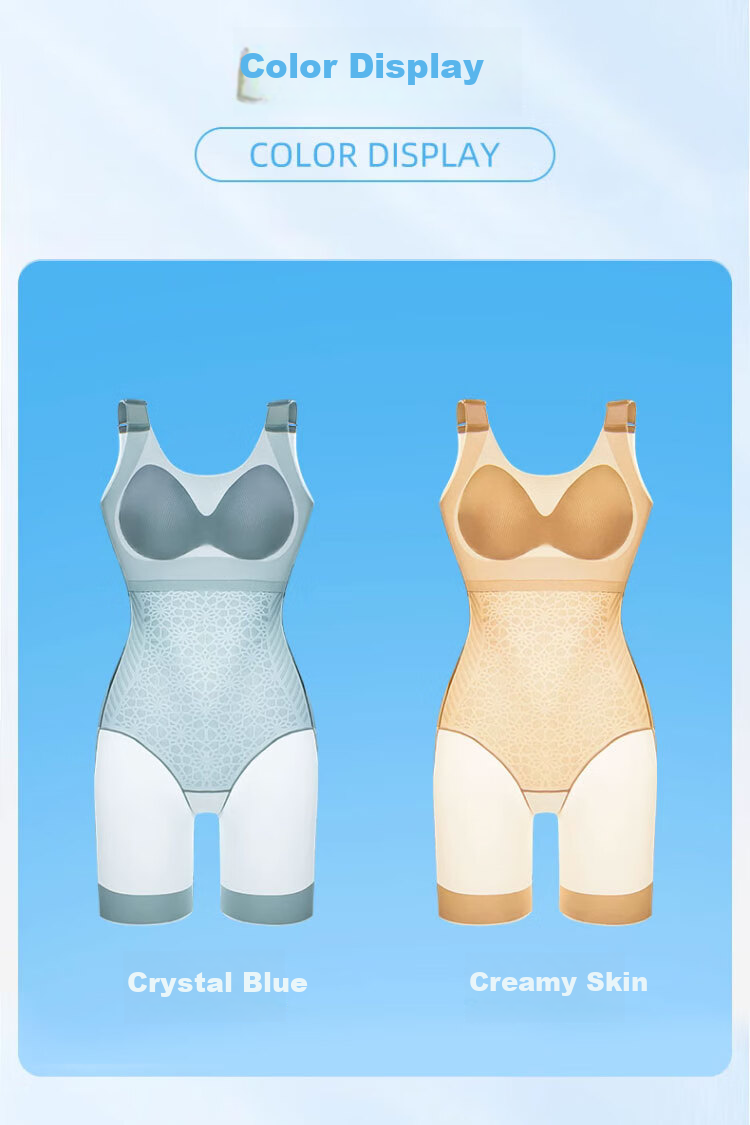LangSha Ultra-Thin Seamless Shapewear Bodysuit, Breathable Summer Slimming Waist-Cinching Body-Shaping Underwear, Postpartum Tummy Control Shaping Slimming Garment 15