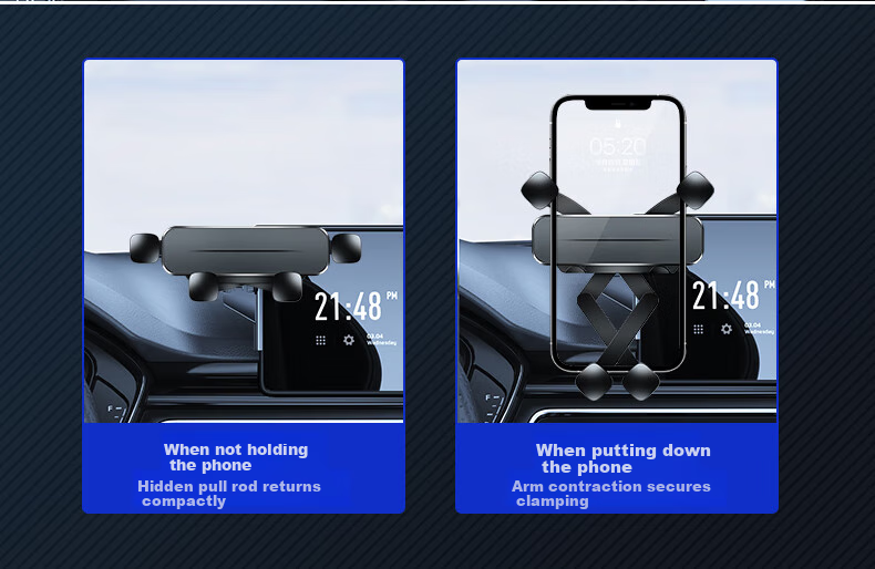 Feimiao Audi-Specific Car Phone Holder for New Q5L A4L A5, Central Control Screen Navigation Mount 6