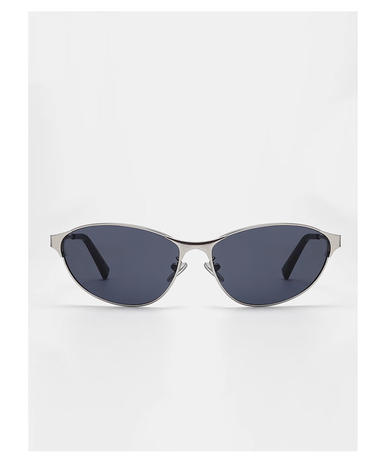 GOGOSOON New Y2k Retro Cat Eye High-End Metal Sunglasses for Women, Futuristic Riding Feel, UV Protection Sunglasses 9