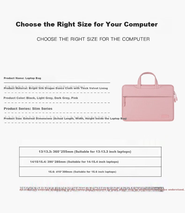 BRINCH Laptop Bag Handheld Suitable for Men And Women, Compatible with Huawei Apple 12/13.3-Inch Business Lightweight Notebook Computer Bag 3