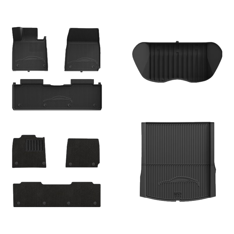 3W Suitable for Xiaomi SU7 Dedicated TPE Car Floor Mats, Front And Rear Trunk Four-Piece Set