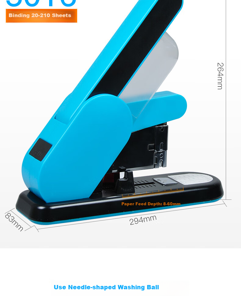 KW-Trio Heavy-Duty Low-Effort Thick Stapler, Large Office Stapler, Extra Thick 23 Series, Can Staple up to 130 Pages 4