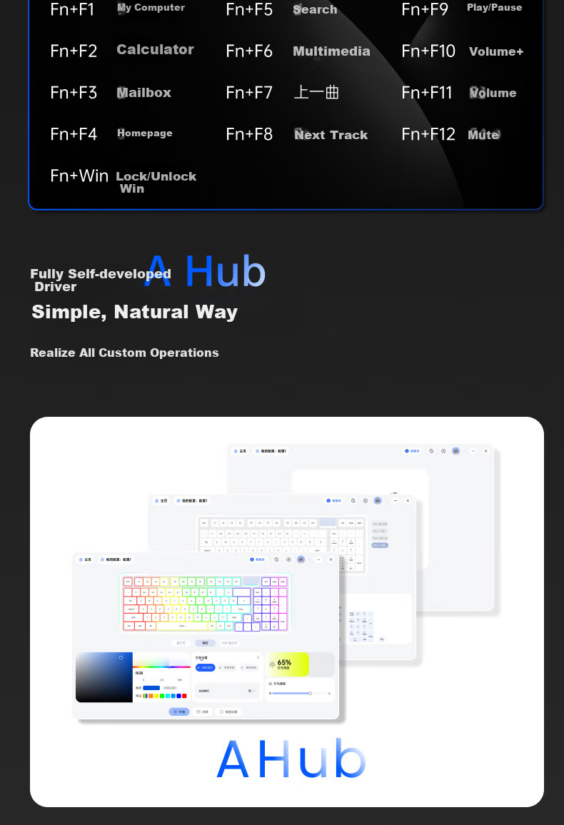Rapoo V700DIY-98 Upgraded Version Tri-Mode Custom Wireless Mechanical Keyboard Gasket Structure 7-Layer Filled Soundproof Full-Key Hot-Swappable Keyboard White Gray Blue (Tactile White Switch) 10