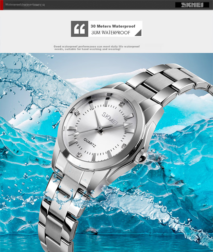 Skmei Fashionable, Unique, Light Luxury High-End Calendar National Watch Quartz Wristwatch Mechanical Style Women's Birthday Gift 7070 5