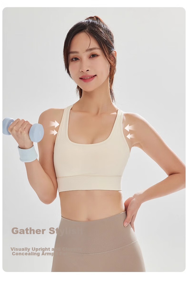 NEVER ME Women's High-Impact Sports Bra, Yoga Wear, Running Anti-Shock And Anti-Sagging, Push-Up, Suitable for Outerwear 10