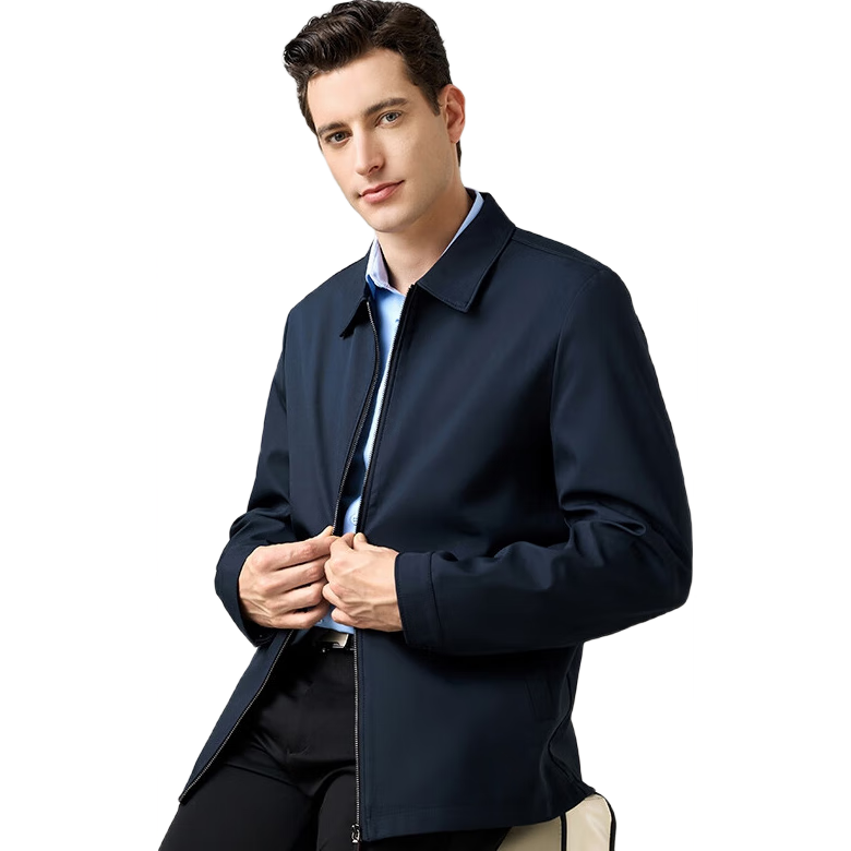Yalu Administrative Jacket for Men, Spring 2026 Business Casual Dad's Outerwear, Middle-Aged And Elderly Menswear Coat, Cadre Clothing