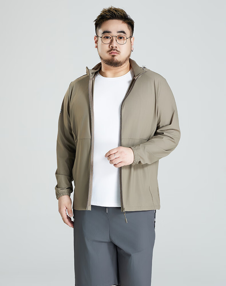 Ayoupang Summer Large Size Sun Protection Clothing for Men, 2025 New Fishing Wear, UPF50+ Breathable Jacket with Detachable Hood 8