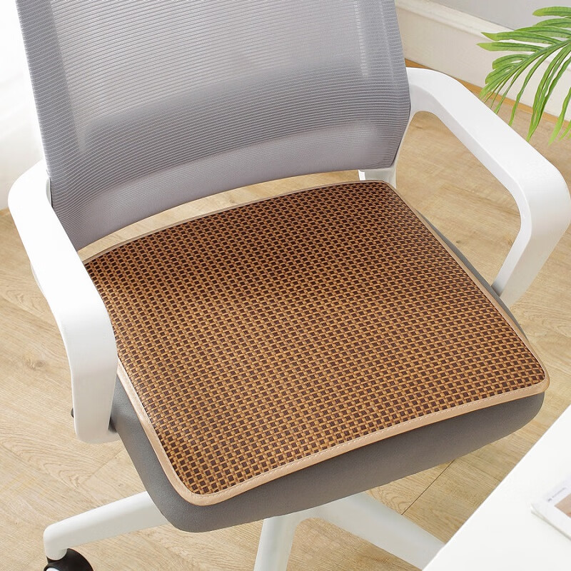 Fan Ye Car Seat Cushion Summer Imitation Rattan Mat Office Long Sitting Breathable Chair Cushion Dining Chair Pad Father's Day Gift 2