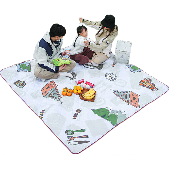 CAMEL Outdoor Camping Moisture-Proof Mat, Portable Picnic Blanket, Ground Pad, Seat Cushion, Music Festival Beach Mat, Thickened, Chenxi Floor Mat