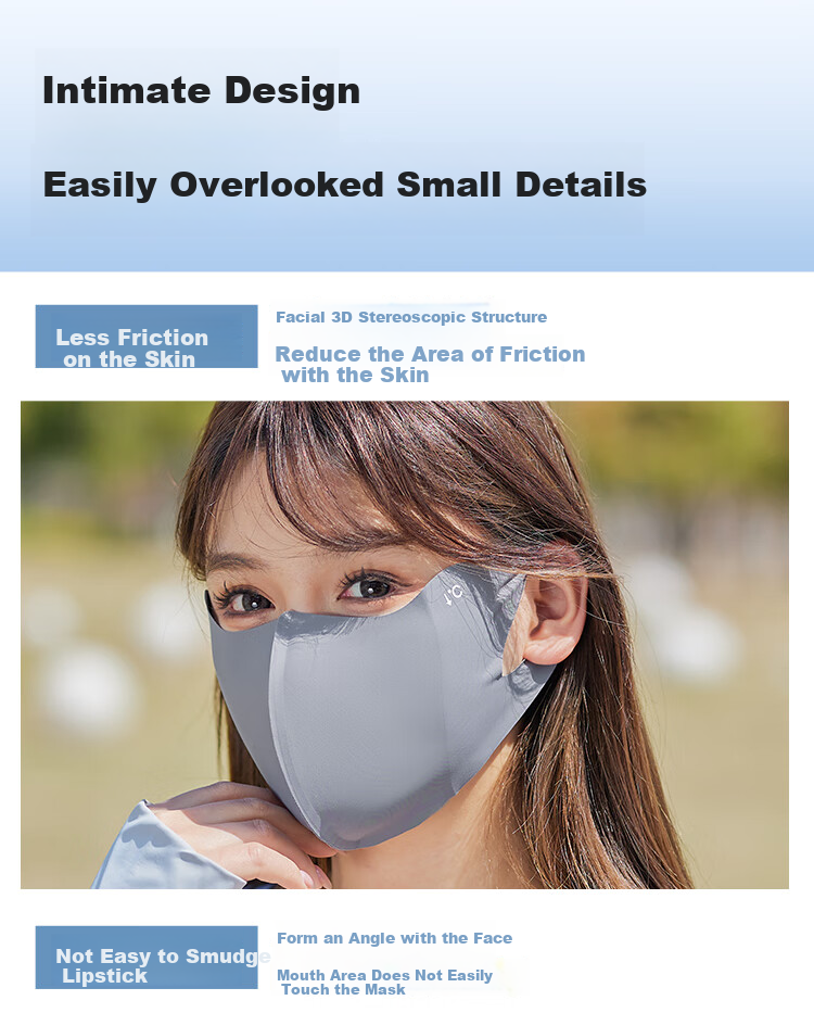 FitonTon Sun Protection Face Mask for Women, Summer UV Protection Mask, Seamless Breathable Cycling Outdoor Driving Sunshade UV Protection Face Shield 9