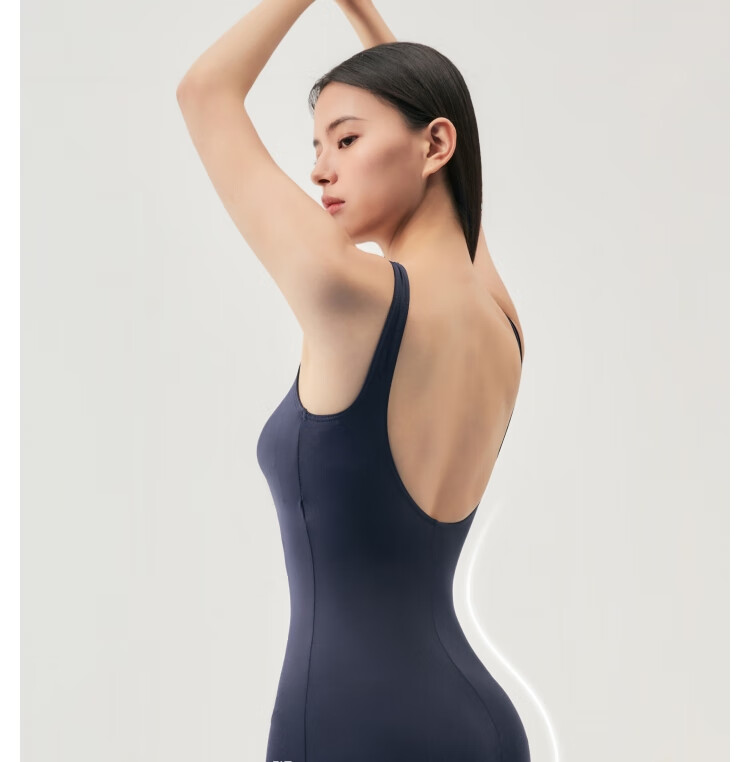 JD Original Women's Swimsuit, Adult High-End One-Piece Slimming Racing Swimwear, Pure Sexy Beach Style, Black XL 8