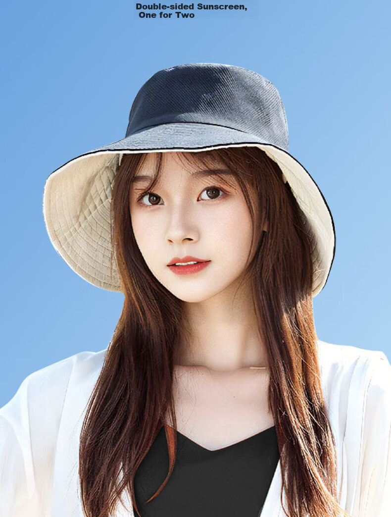 CARTELO Sun Hat, Fisherman Hat for Women, Summer UV Protection, Wide Brim Face-Covering Sunhat, Reversible 8