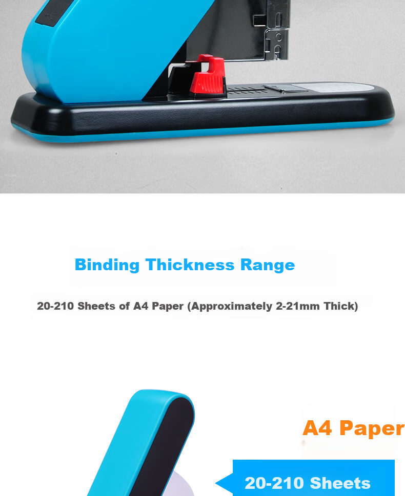 KW-Trio Heavy-Duty Low-Effort Thick Stapler, Large Office Stapler, Extra Thick 23 Series, Can Staple up to 130 Pages 1