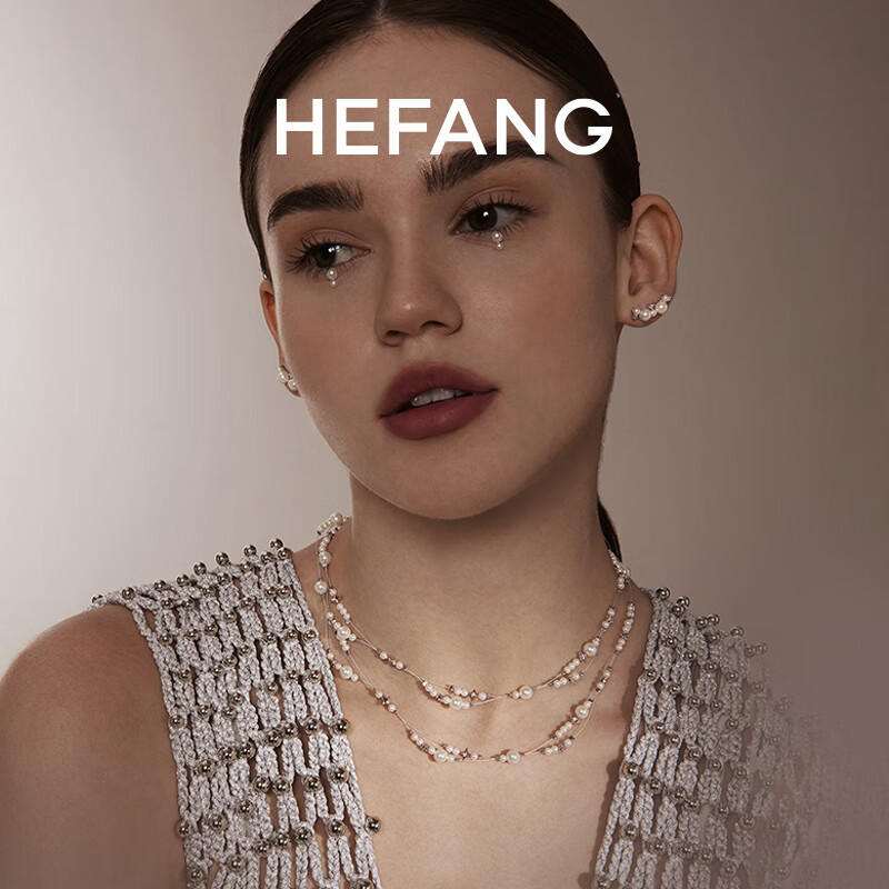 Серьги HEFANG Jewelry "Белый лунный камень", простые и универсальные, элегантный подарок на День Святого Валентина для девушки