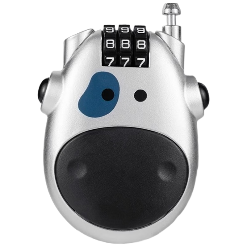 Shouli Retractable Steel Cable Padlock, Combination Lock, Helmet Lock, Bicycle Lock, Extended Steel Cable, Travel Gym Mini Padlock