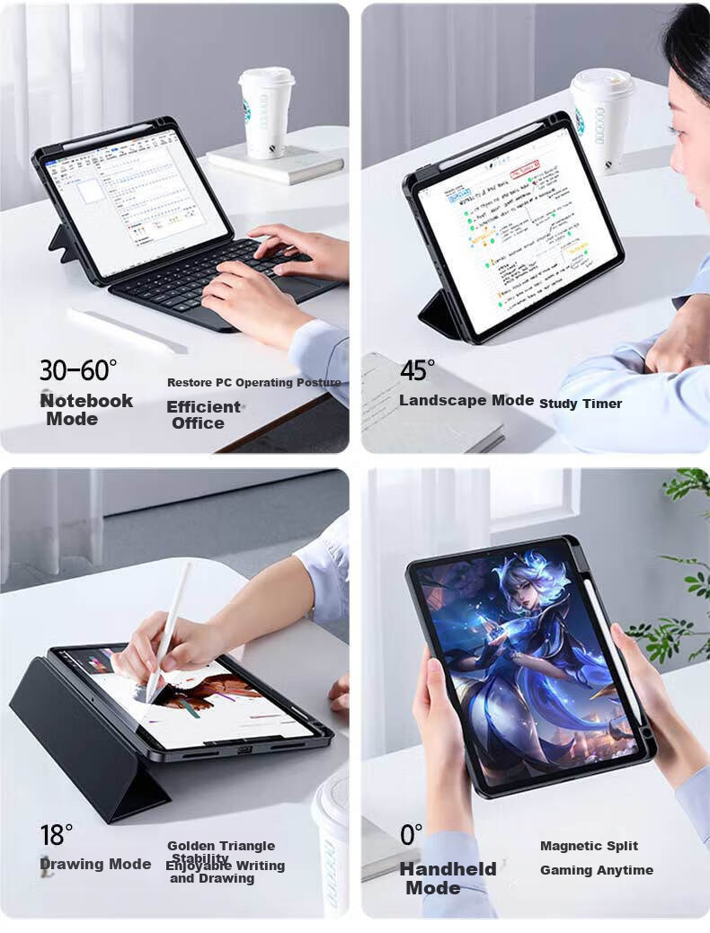 Shanmo IPad Magic Keyboard Case Compatible with Apple Tablets 2025/2022 IPad11 Magic Keyboard Protective Cover 11/10.9 Inch Universal Keyboard Case with Magnetic Detachable Desig 7
