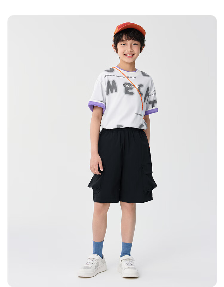BALABALA [Mall Matching Style] Children's Short-Sleeve Set, Kids' Summer Outfit, Two-Piece Cool-Feeling Set for Boys 7