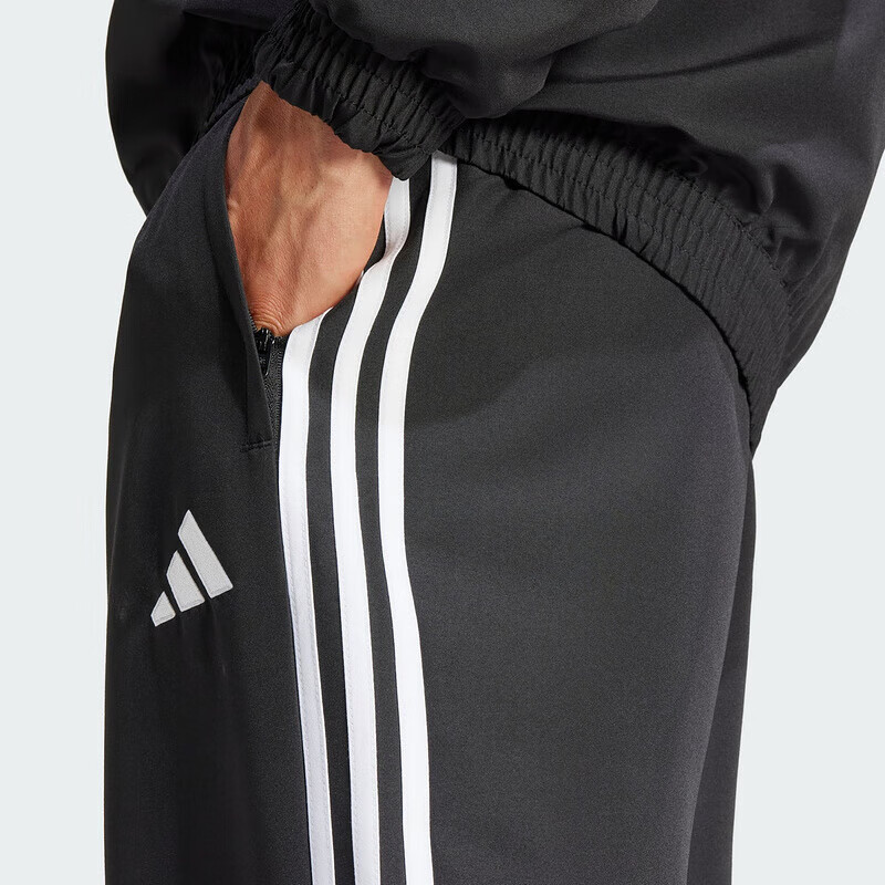Adidas Fashion Trend Men's Sports Comfortable Breathable Long Pants JC5445 Black/White L 4