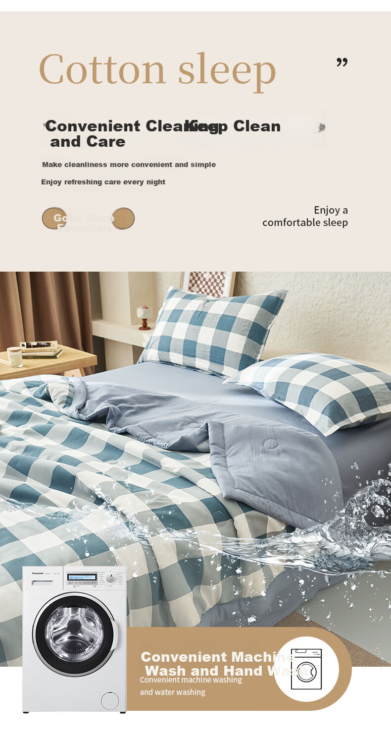 Grace A-Type 100% Xinjiang Cotton Summer Quilt, Air Conditioning Quilt, Washable Summer Cool Quilt, Thin Double-Size Comforter for Summer, 180*220cm 12