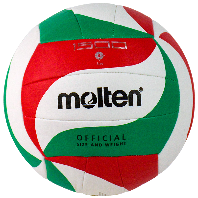 Molten V4M1500-SH Volleyball, Youth School Exam Training, PU Soft Feel Hard Block V4m1500