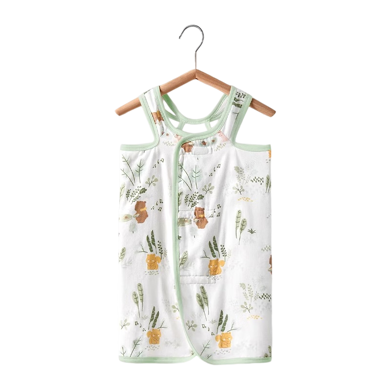 Kidsneed Baby Romper, Newborn Clothes, Summer Thin Bamboo Cotton Gauze, Infant Onesie, Children's Pajamas, Size 80