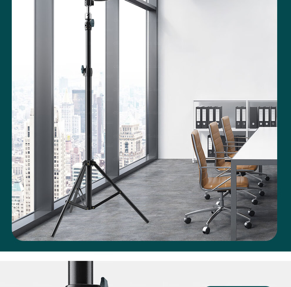 COMPCCTV Surveillance Camera Floor Stand, Indoor And Outdoor Extended Telescopic Temperature Measurement Device, Movable Tripod, Hikvision Dahua Camera Extension Pole 7