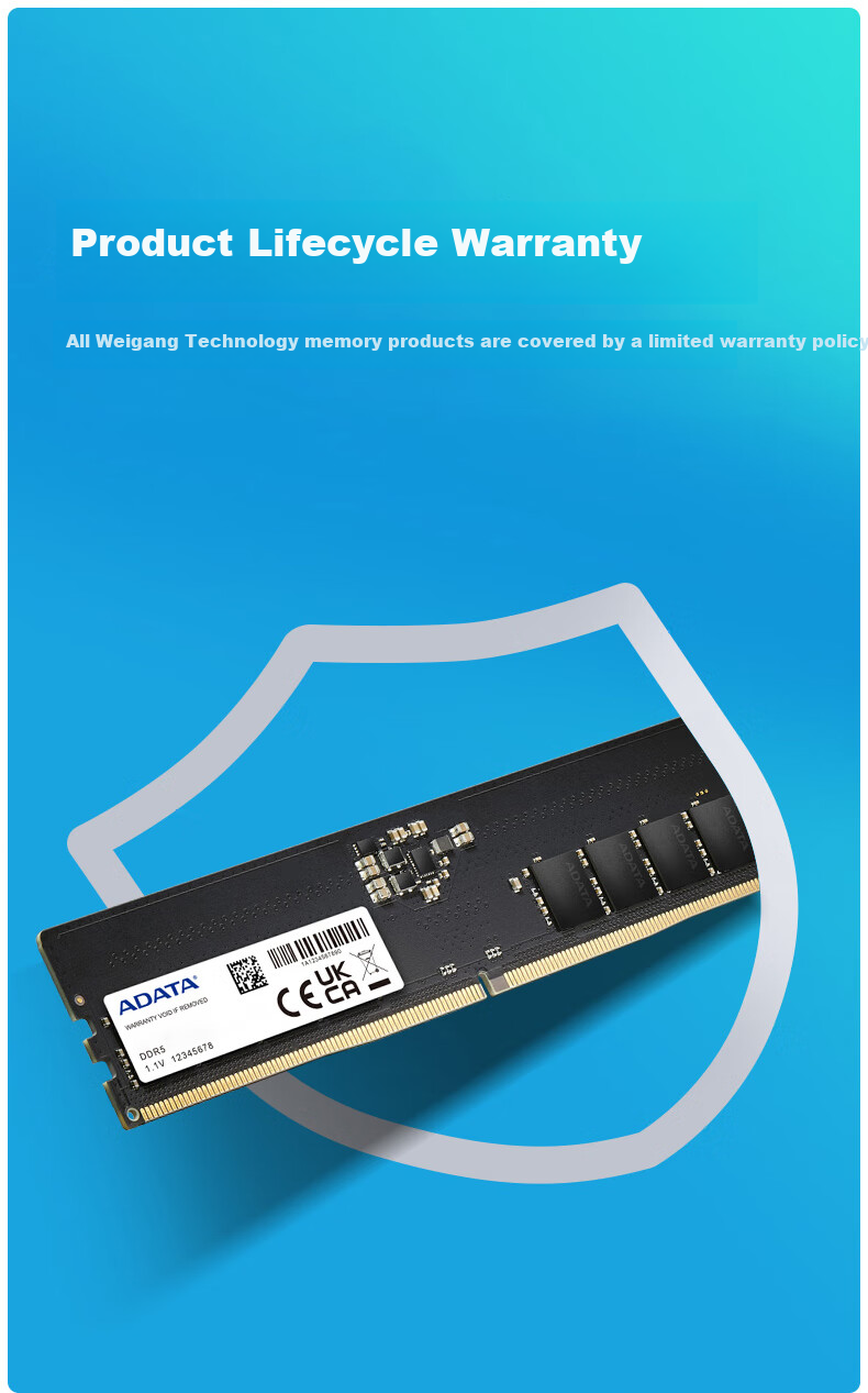 ADATA 64GB (32GB X 2) Kit, DDR5 5600 Desktop Memory Module, Wanziqianhong 3