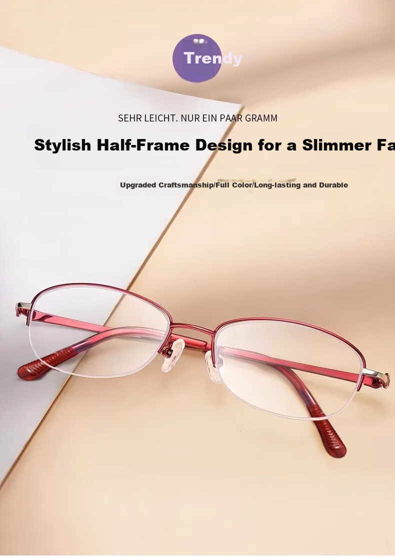 GOGOSOON Reading Glasses for Women, Anti-Blue Light Radiation, High-Quality Genuine Brand, High-Definition Presbyopic Glasses for Middle-Aged And Elderly, Fashionable Reading Glasses for Back to School 8