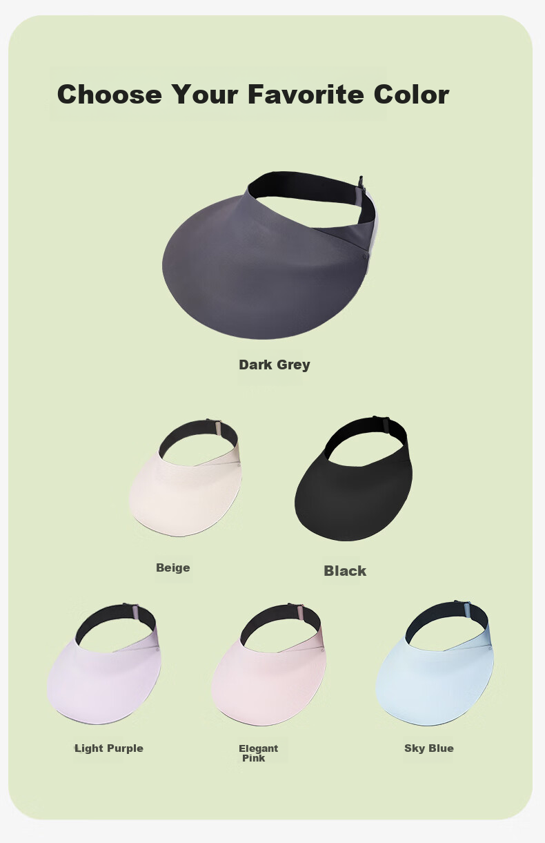 MOERCIAN Sun Protection Hat for Women, Visor Cap, Summer Outdoor Sports Running UV Protection Foldable Seamless Sun Hat 13