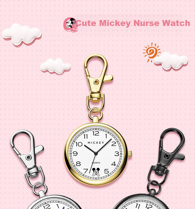 Disney Middle And High School Student Children's Exam Watch, Men's And Women's Wristwatch, Elderly Mini Pocket Watch, Timing Wristwatch, Nurse Wristwatch 1