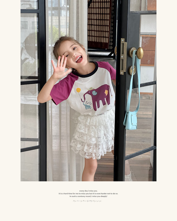 Tutuxiaoxiang Girls' Short Skirt, Children's Cake Skirt, Parent-Child Dress, Lace Midi Skirt, Black, Size 120, Height Approximately 120cm 27