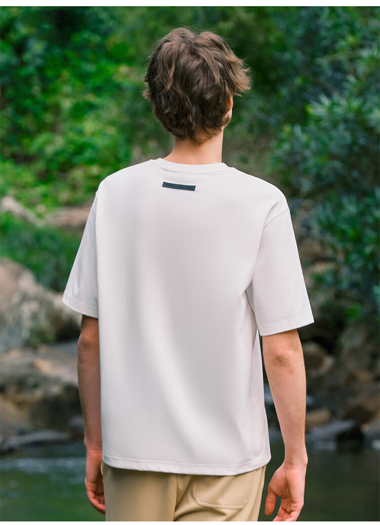 FILAFUSION Fila Trendy Men's Knitted Short Sleeve Shirt Summer Fashion Casual Loose T-Shirt 9