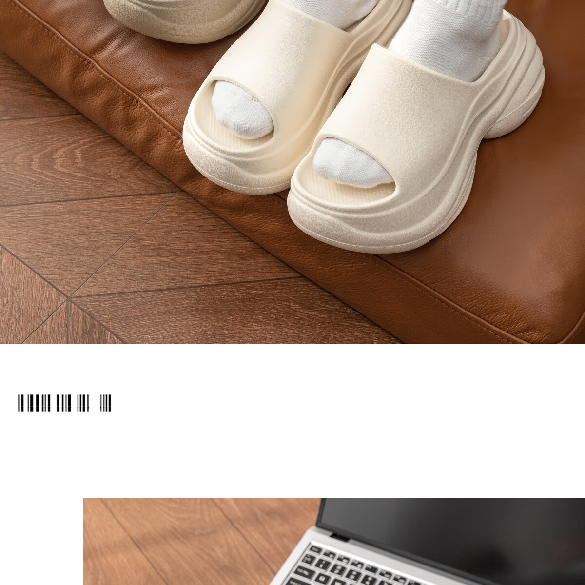 TZLDN Thick-Soled Heightening Heel Slippers for Women, Outdoor Wear, 2026 Summer New Style, High Aesthetic EVA Squishy Feeling Women's Sandals 16