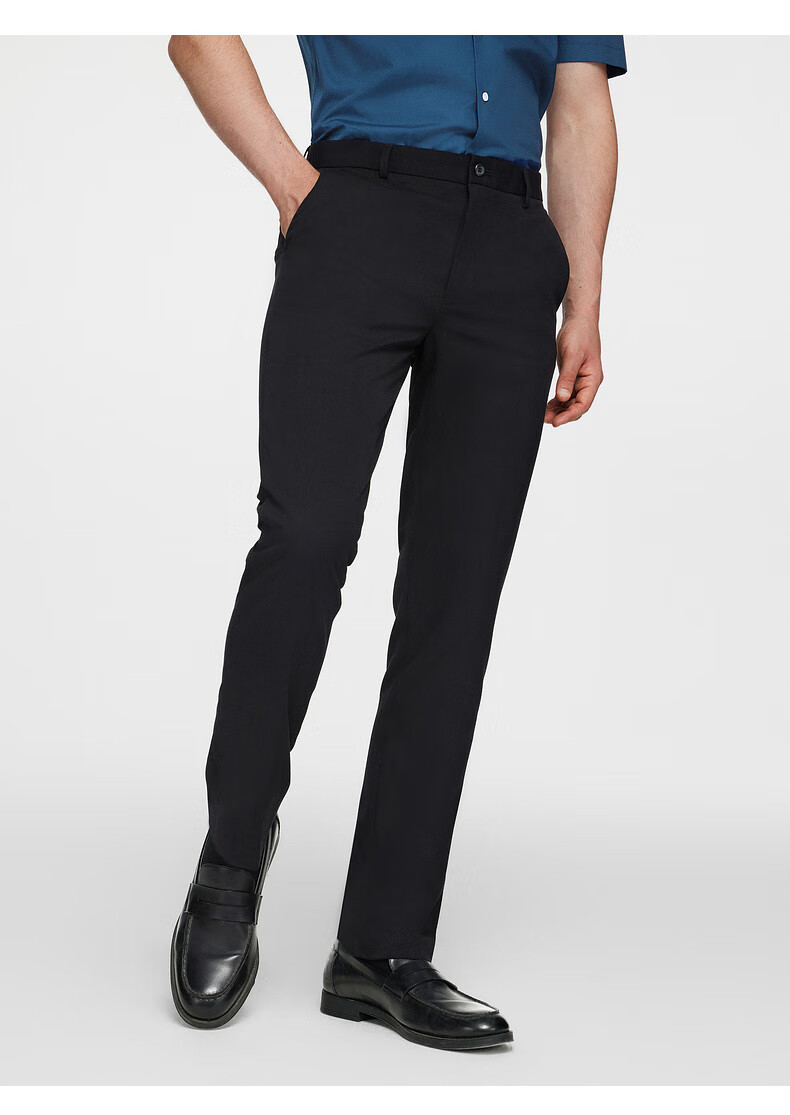 G2000 [Quality Comfort/mall Same Style] Men's Spring And Summer Business Commute Slim Fit Formal Dress Pants, Gray, Size 34 5