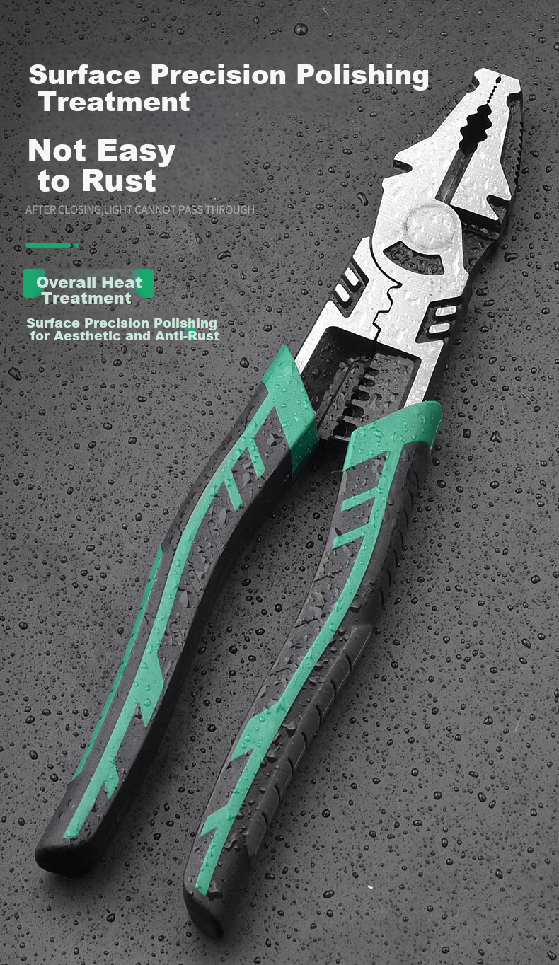 Baolian Steel Wire Pliers, Tiger Pliers, Industrial Labor-Saving Electrician Pliers, Flat-Nose Pliers, Multi-Functional Diagonal Pliers, Needle-Nose Pliers, Hardware Tools 9